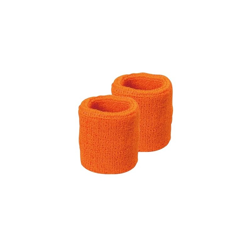 Artec 18159 Fluffy Terry Cloth Wristband, Orange, Sports Festivals, Recitals,