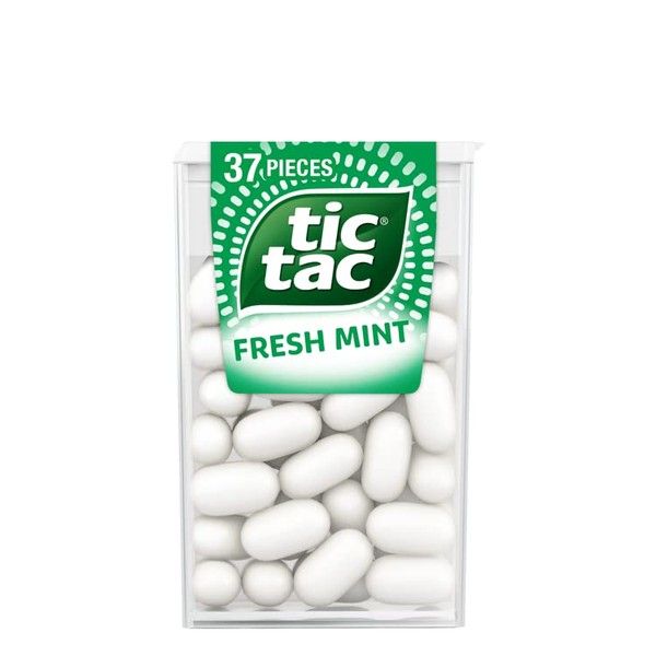 Tic Tac Classic Fresh Mint Sweets, for Little Moments of Refreshment in a Convenient Pack, Bulk Pack of 24 x 18g
