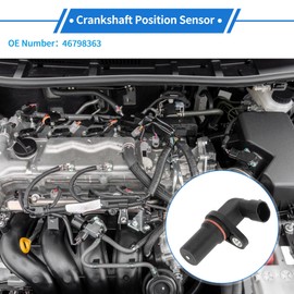 VekAuto 1 Pc Crankshaft Position Sensor for ALFA ROMEO GTV 2.0JTS 03-05 Sturdy Metal Plastic Black Engine Crank CKP Sensor