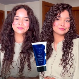 Arata Natural Curl Defining Hair Gel for Studio Styling, Shaping, Strong Hold & Nourishment with Organic Flaxseed & Olive Extracts | For Medium-To-Strong-Hold For 12 Hours & Boosts Hair Growth-150 ml