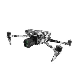MightySkins Glossy Glitter Skin Compatible with DJI Air 3 - Black Modern Camo | Protective, Durable High-Gloss Glitter Finish | Easy to Apply