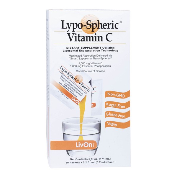 LivOn Laboratories Lypo-Spheric Vitamin C - 30pkts - 5.7ml each