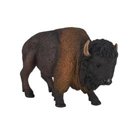 MOJO BUFFALO HAND PAINTED REPLICA WILD ANIMAL COLLECTABLE TOY FIGURES 387024