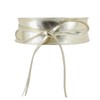 FASHIONGEN - Woman Italian leather Obi belt, CASSIANE - Golden,