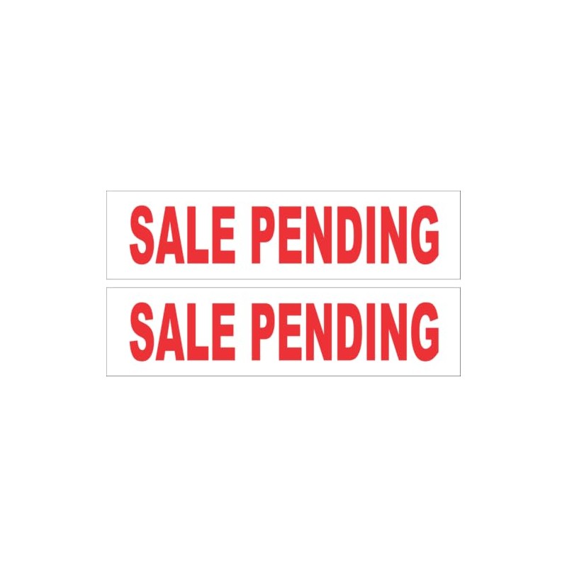 2-6x24 Sale Pending Real Estate Rider Sign Red