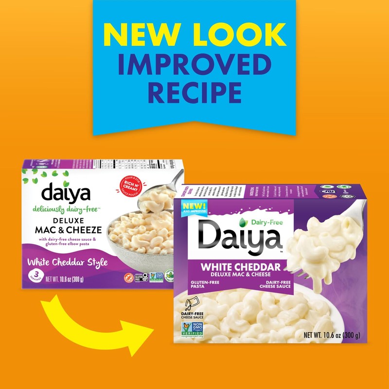 Daiya Dairy Free Gluten Free White Cheddar Deluxe Mac &