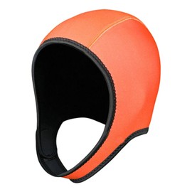 SM SunniMix Scuba Diving Hood Swimming Cap 3mm Neoprene Diving Wetsuit Hood Head Cover Dive Hood Swim Hat for Winter Snorkeling Swimming, Orange
