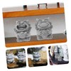 Kisangel Pcs Chinese Style Lion Figurine Lion Statue Unique Mini