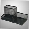 DOITOOL Metal Mesh Desk Organizer Compartment Storage Case for Office