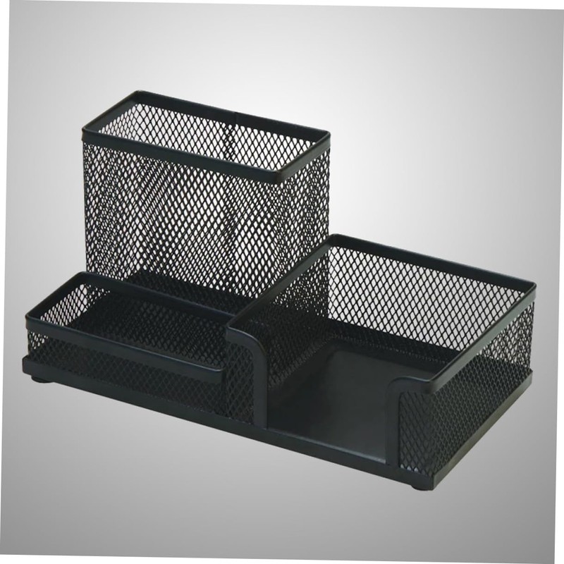 DOITOOL Metal Mesh Desk Organizer Compartment Storage Case for Office