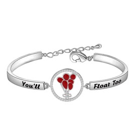 TGBJE Gift IT Fans Gift You Will Float Too Bracelet Horror Movie Gift Pennywise The Clown Bangle Horror Jewelry (Float SBR)