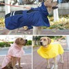 MAMORE Waterproof Dog Raincoat, Lightweight Rain Jacket with Reflective Strip,