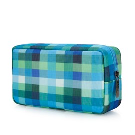 E-Tree Cute Small Makeup Bag,Cosmetic Bag,Make up Pouch for Purse,Toiletry Zipper Pouch,Checkered Bag,Tech Bag,Electronic Organizer Travel Case,Coin Purse,Period Bag,Storage Pouches for Organization