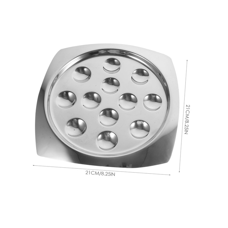 BIUDECO 1 Set Stainless Steel Escargot Baking Dish Set of