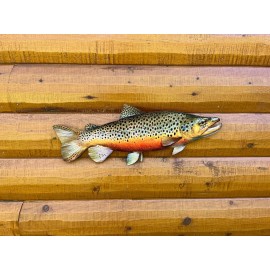 Brown Trout Replica -24 Inch 2D Metal Realistic Brown Trout Fish Art