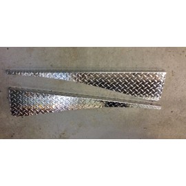 Fits JEEEP WRANGLER TJ DIAMOND PLATE FENDER TOP COVERS WITH 1.5 inch BEND