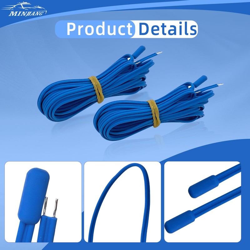 2Pcs NTC Temperature Sensor Probe for Digital Temperature Thermostat Controller