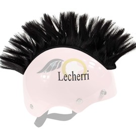 Lecherri Hawk for Helmet 1PC Helmet Accessories Helmet Mohawk Hair Decoration for Motorcycle Helmet Bicycle Helmet Ski Helmet 8 Colors (Helmet Not Included) (Rainbow Color)