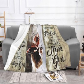 Jesus Christian Blanket Christ Religious Throw Blanket Faith Catholic Inspirational Gifts for Women Men Warm Soft Plush Lightweight Fleece Flannel Blanket Winter Bedding Blanket for Kids 60"X50"