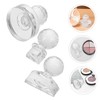 BIUDECO 3pcs Powder Plate Tool Makeup Palette Applicators for Make-up
