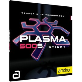 ANDRO Plasma 500S - Rivestimento per ping pong (rosso, 2,1 mm)