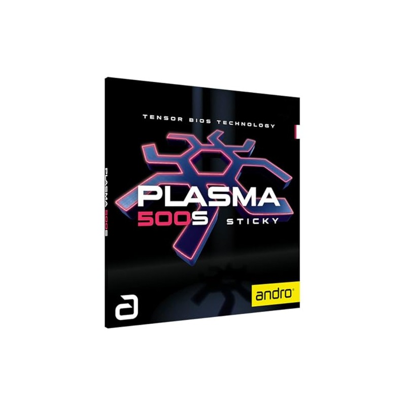 ANDRO Plasma 500S - Rivestimento per ping pong (rosso, 2,1