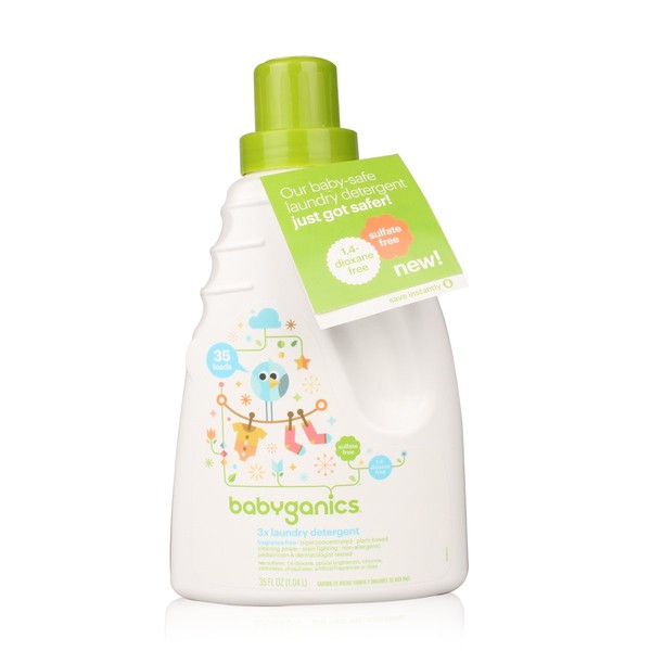 Babyganics Baby Laundry Detergent - Fragrance Free - 35 oz