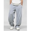 LuminBlaze Men’s Baggy Sweatpants with Elastic Drawstring Waist, Wide-Leg Casual