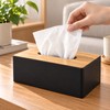 Modern Tissue Box Holder for Home & Office – Black