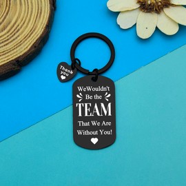 Team Gifts for Boss Coach Manager Thank You Keyring Gifts for Team Mom Boss Appreciation Gifts Leader Colleague Coworker Leaving Going Away Gift Basketball Tennis Team Coach Appreciation Keychain