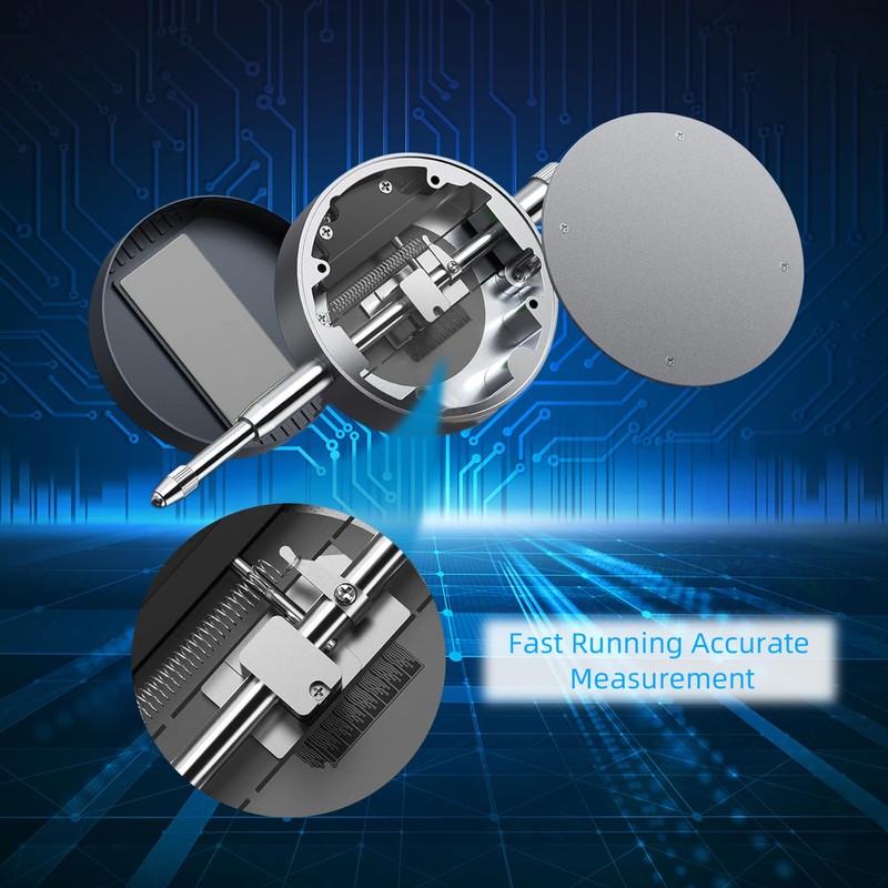 Electronic Digital Dial Gauge,with A Range of 0.5in/12.7mm and A