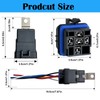 2 Pack Waterproof Relay and Harness Kit 40A 14V DC,