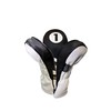 Majek Golf Headcovers Black and White Leather Style 1, H,