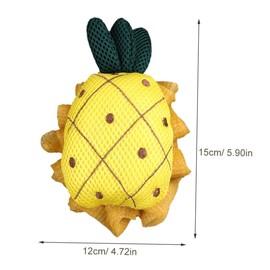 Outanaya Mesh Shower Loofahs 2 Pack Body Bath Sponge Set Exfoliating Bath Poufs for Gentle Cleansing Safe for Boys and Girls and Adults Cute Cactus Design