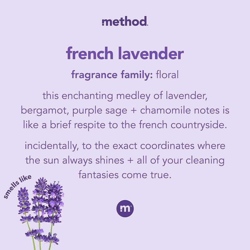 Method All-Purpose Cleaner Spray, French Lavender, Plant-Based, 28oz (Pack of