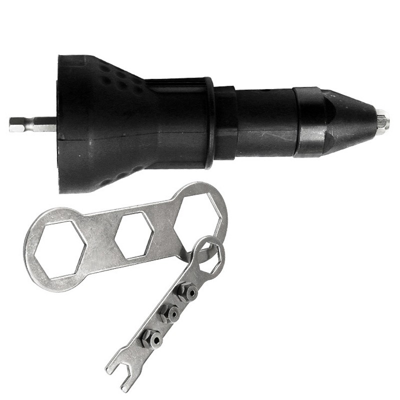 Electric Rivet Gun Drill Adapter Nut Riveting Adaptor Power Tool