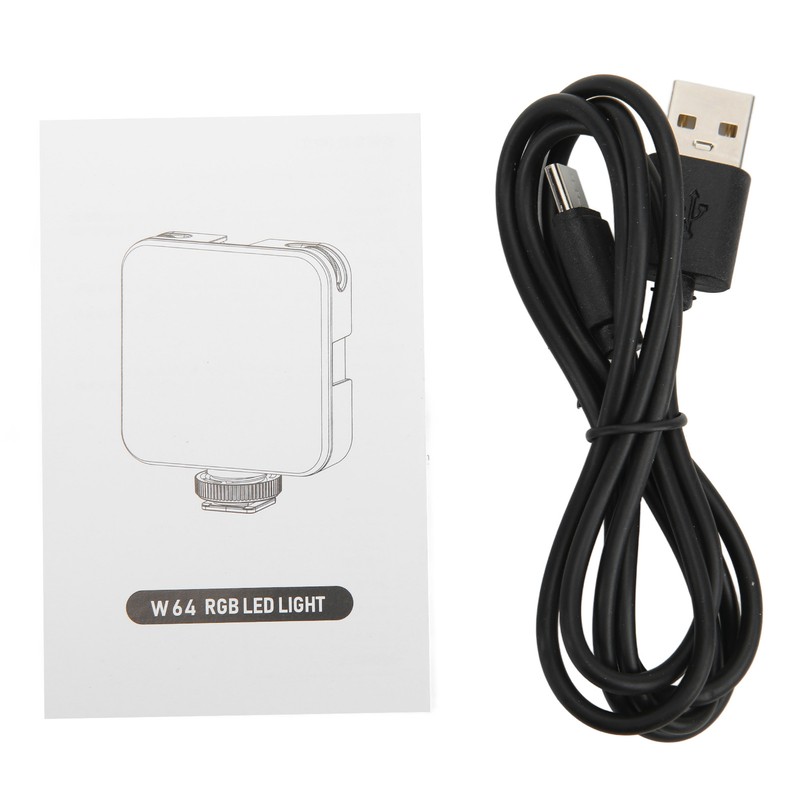 W64 RGB LED Fill Light Multiple Light Effects Modes Pocket