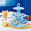 KINMRIS 2 Pack Cupcake Stand 3-Tier Lace Edge Dessert Stand,