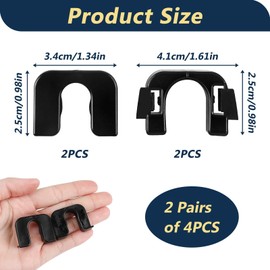 2 Pairs 1539663 Parcel Shelf Clip, Boot Cover Holder for Focus Fiesta Mk7 Mk8, Luggage Cover Clips Compatible with Ford Focus Mk33, B-Max, C-Max, C3, DS3, Nissan Qashqai J10 015532109E 8795EN