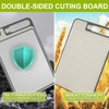 304 Stainless Steel Cutting Board, Double Sided Chopping Board Non