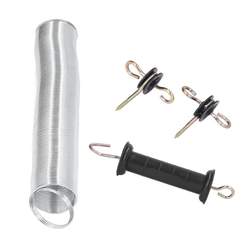 Electric Fence Gate Kit PP Iron 5 Meters Animal Spring