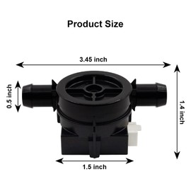 SuperDi New Washing Machine Inlet Flow Meter Wpw10110225 for Whirlpool Washer Black