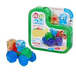 Jelly Blox - Tractor Vehicle Set | Squishy Is More Fun! | Unique Squishy Building System | For Ouch-Free, Open, Imaginative Play | For Boys And Girls Ages 2+