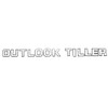 Crestliner Boat Decal 2180436 | Outlook Tiller White Black Sticker