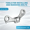 FBBEVWBK Bike Crank Removal Tool, Professional Crank Extractor Compatible