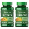 Puritan's Pride Turmeric 800mg Antioxidant Naturally Contains Curcumin 2X100CAPS or