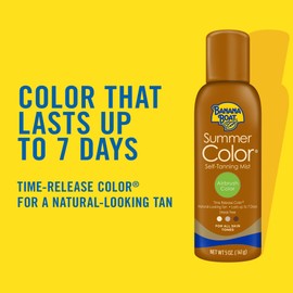 Banana Boat Self Tanning Spray for All Skin Tones, Airbrush Color, Reef Friendly, 5 Ounce - Pack of 3