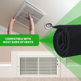 Vkinman Activated Carbon Filter Carbon Air Pre Charcoal Hepa AC Vent Carbon Fabric Air Sheet for Air Purifiers (50 x 16 x 0.2)
