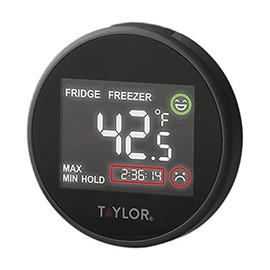Taylor Digital Kitchen Refrigerator/Freezer Kitchen Thermometer with Time Monitor