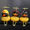 wonuu Rubber Duck Car Ornaments, 2Pcs Yellow Duck Car Dashboard
